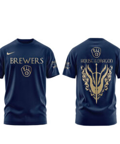 Unisex Milwaukee Brewers 2026 House of the Dragon Night Graphic Shirt for Baseball Fans