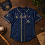 Unisex Milwaukee Brewers 2026 House of the Dragon Night Navy Baseball Jersey for Baseball Fans