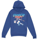 Unisex Milwaukee Brewers Cooper Pratt Slugger Swing Number Graphic Shirt for Baseball Fans