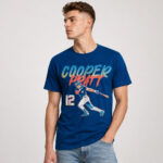 Unisex Milwaukee Brewers Cooper Pratt Slugger Swing Number Graphic Shirt for Baseball Fans