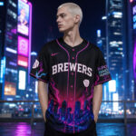 Unisex Milwaukee Brewers K Pop Demon Hunters Night 2026 Baseball Jersey for Baseball and K Pop Fans