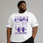Unisex Minnesota Vikings x The R&B Tour 2026 Graphic Shirt for Football and Music Fans