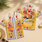Unisex Neon City Vibes Jason Flamingo 2026 Hawaiian Shirt for Gaming Fans