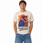Unisex Neon City Vibes Jason Vice City Leonida Alligator Graphic Shirt for Gaming Fans