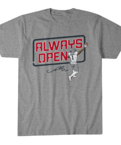Unisex New England Patriots A.J. Brown Always Open New England Graphic Shirt for Football Fans