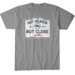 Unisex New England Patriots A.J. Brown Not Heaven But Close Graphic Shirt for Football Fans