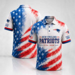 Unisex New England Patriots America 250 Years Of Freedom Graphic Polo Shirt for Football Fans
