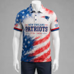 Unisex New England Patriots America 250 Years Of Freedom Graphic Polo Shirt for Football Fans