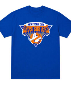 Unisex New York Knicks 2026 Championship Victory New York City Ghostbusters Graphic Shirt for Basketball Fans