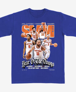 Unisex New York Knicks 2026 Eastern Conference Champions Team Cover Graphic Shirt for Basketball Fans