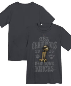 Unisex New York Knicks 2026 Finals Champions Locker Room Graphic Shirt for Basketball Fans