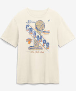 Unisex New York Knicks 2026 National Basketball Association Finals Champions Retro Graphic Shirt for Basketball Fans