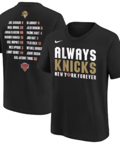 Unisex New York Knicks Black 2026 Finals Champions Graphic Shirt for Basketball Fans