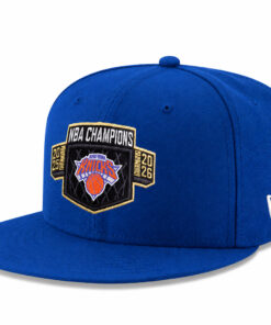 Unisex New York Knicks Blue 2026 Finals Champions Locker Room Graphic Hat for Basketball Fans