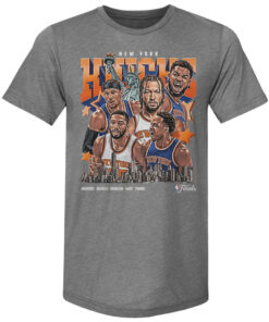 Unisex New York Knicks Finals 2026 Collage Graphic Shirt for Basketball Fans