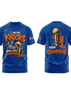 Unisex New York Knicks Finals Champions 2026 Empire State Champs Graphic Shirt for Basketball Fans