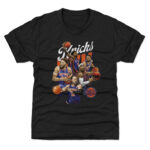 Unisex New York Knicks Heather Black Starting 5 Graphic Shirt for Basketball Fans
