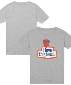 Unisex New York Knicks I Love This Team Graphic Shirt for Basketball Fans