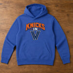 Unisex New York Knicks In 5 V Logo Champions Graphic Shirt for Basketball Fans