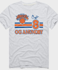 Unisex New York Knicks OG Anunoby Signature Graphic Shirt for Basketball Fans