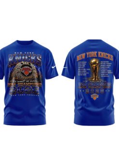 Unisex New York Knicks Rings Champions 2026 The Wait Is Over Graphic Shirt for Basketball Fans