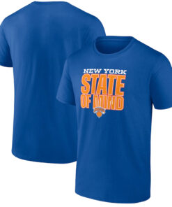 Unisex New York Knicks State Of Mind Graphic Shirt for Basketball Fans