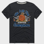 Unisex New York Knicks We Are The Champions 2026 Graphic Shirt for Basketball Fans