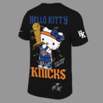 Unisex New York Knicks x Hello Kitty 2026 Finals Champions Graphic Shirt for Basketball Fans