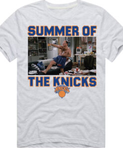 Unisex New York Knicks x Seinfeld Summer Of The Knicks Tri-Blend Graphic Shirt for Basketball Fans