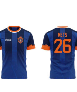 Unisex New York Mets 2026 World Cup Soccer Night Graphic Shirt for Baseball and Soccer Fans