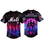 Unisex New York Mets x K-Pop Demon Hunters Night 2026 Baseball Jersey for Baseball and K-Pop Fans