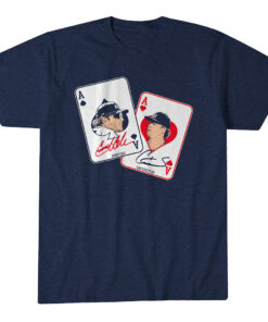 Unisex New York Yankees Gerrit Cole And Cam Schlittler Pocket Aces Graphic Shirt for Baseball Fans