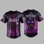 Unisex New York Yankees x K-Pop Demon Hunters Night 2026 Huntrix Baseball Jersey for Baseball and K-Pop Fans
