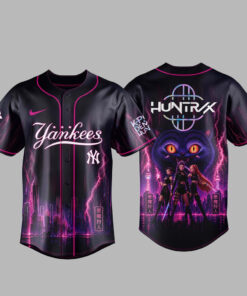 Unisex New York Yankees x K-Pop Demon Hunters Night 2026 Huntrix Baseball Jersey for Baseball and K-Pop Fans