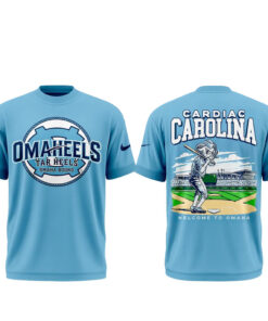 Unisex North Carolina Tar Heels 2026 Cardiac Carolina Welcome To Omaha Graphic Shirt for College Sports Fans