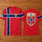 Unisex Norway National Soccer Team Global Soccer Event 2026 Graphic Shirt for Soccer Fans