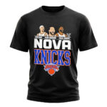 Unisex Nova Knicks Jalen Brunson Josh Hart And Mikal Bridges Graphic Shirt for Basketball Fans