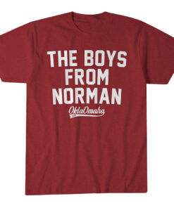 Unisex Oklahoma Baseball The Boys From Norman Graphic Shirt for College Baseball Fans