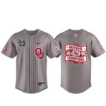 Unisex Oklahoma Sooners 2026 CWS Baseball National Champions Baseball Jersey for College Sports Fans