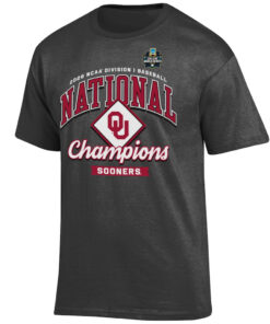 Unisex Oklahoma Sooners 2026 NCAA Baseball Men’s College World Series Champions Locker Room Graphic Shirt for College Sports Fans