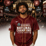 Unisex Oklahoma Sooners 2026 NCAA Baseball National Champions Red Baseball Jersey for College Sports Fans