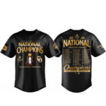 Unisex Oklahoma Sooners 2026 National Champions Roster Baseball Jersey for College Baseball Fans