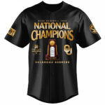 Unisex Oklahoma Sooners 2026 National Champions Roster Baseball Jersey for College Baseball Fans