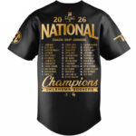Unisex Oklahoma Sooners 2026 National Champions Roster Baseball Jersey for College Baseball Fans