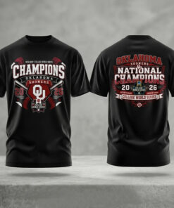 Unisex Oklahoma Sooners Baseball 2026 National Champions Commemorative Graphic Shirt for College Sports Fans