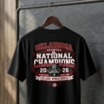 Unisex Oklahoma Sooners Baseball 2026 National Champions Commemorative Graphic Shirt for College Sports Fans