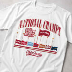 Unisex Oklahoma Sooners Baseball 2026 National Champions Omaha Flags Graphic Shirt for College Sports Fans