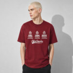 Unisex Oklahoma Sooners Baseball 3 Time National Champions Banners Graphic Shirt for Baseball Fans