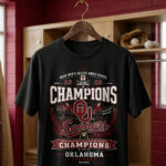 Unisex Oklahoma Sooners Baseball Return To Glory 2026 Champions Graphic Shirt for College Sports Fans