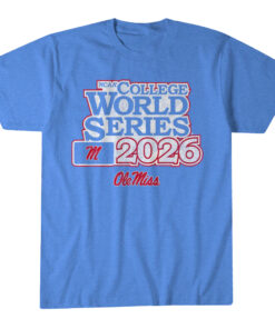 Unisex Ole Miss Baseball 2026 College World Series Graphic Shirt for College Sports Fans